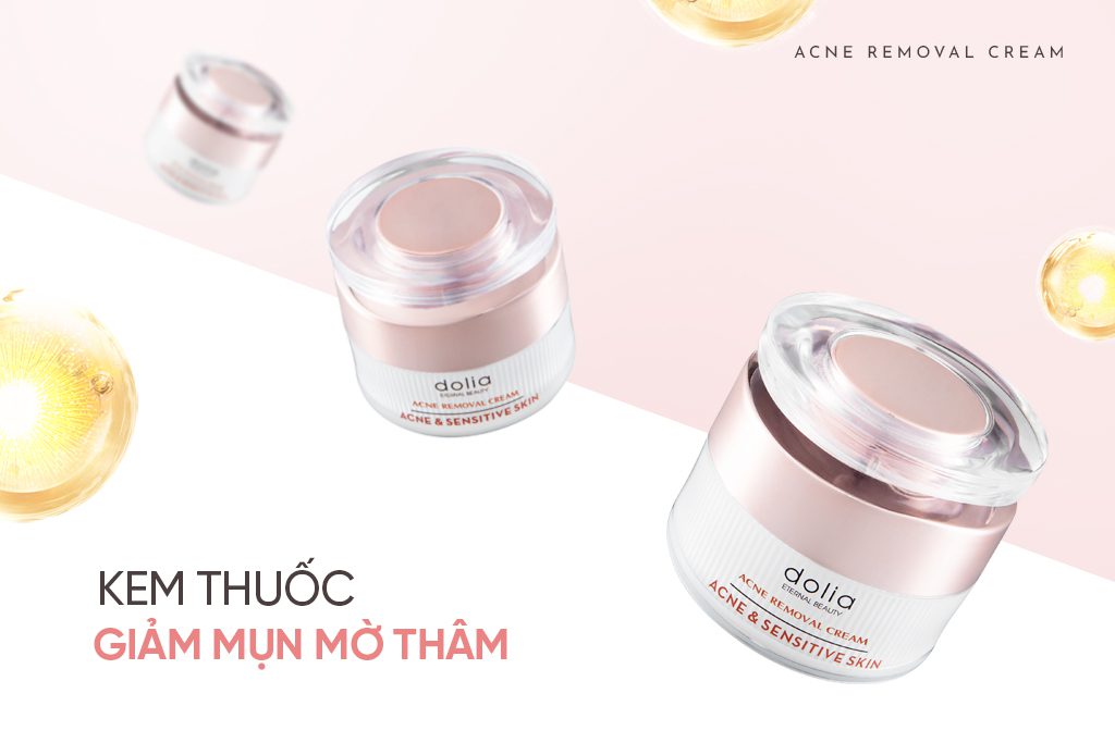 Kem trị mụn thảo dược Dolia Acne Removal Cream