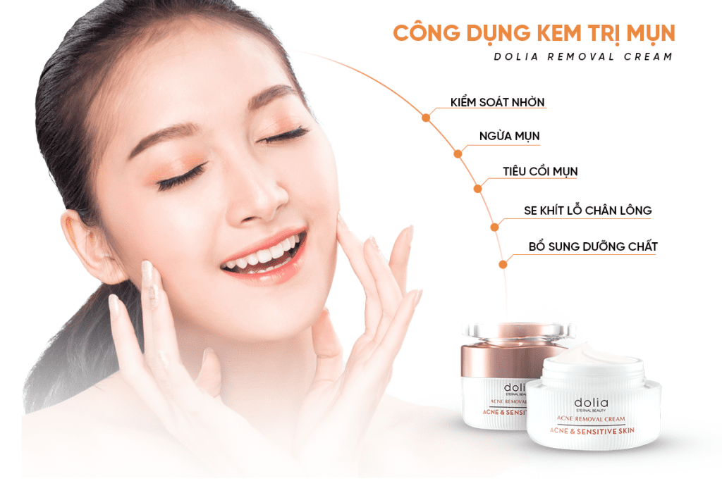 Công dụng của kem trị mụn thảo dược Dolia