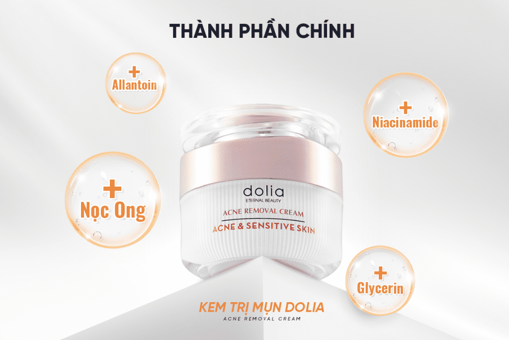 Thành phần của kem trị mụn thảo dược Dolia